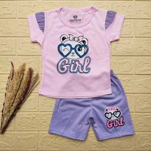 Setelan Baju Anak Perempuan 1-6 Tahun & Ruffle Kombinasi