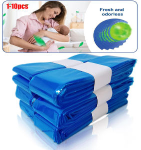 1-10 Refill Bags Baby Diaper Garbage Bags For Angelcare Trash Bucket Replacement Liners Garbage Bag For Sangenic Tommee Tippee