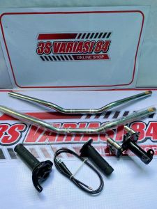 Paketan stang RzR+adaptor stang+gas spontan daytona polos besi import......