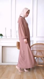 Gamis KARIMA DRESS Homey Bordir Muslim Wanita Baju Muslimah