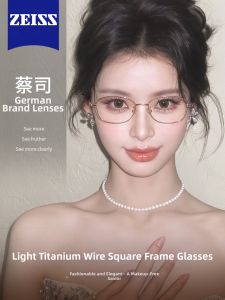 Colore.in | Kính Mát Khung Vuông Nhỏ Siêu Nhẹ Titan Phù Hợp Với Khuôn Mặt Gầy Độ Cận Cao