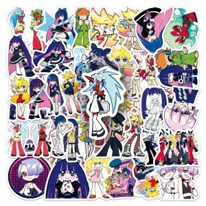 Bandai | Bộ 50 Miếng Dán Graffiti Anime - Đồ Chơi Cổ Điển Cho Trẻ Em Trang Trí Vali Điện Thoại Guitar Cốc Sổ Tay - Chủ Đề Panty & Stocking With Garterbelt 4-6cm