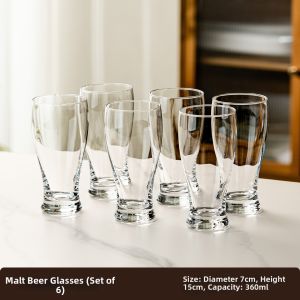 ZHUXI | Creative Household Set Crystal Glass Large Capacity Beer Mug