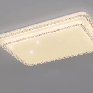 Tricolor LED Lamp Modern Study Bedroom Crystal Chandelier Livingroom Hotel Nordic Ceiling Light