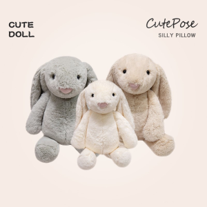 Gấu Bông Thỏ tai dài Jellycat nhiều màu lông mịn đủ size dễ thương cho bé gái