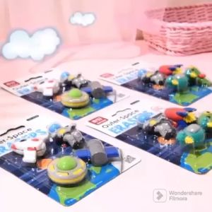 Penghapus Pensil Set Karakter Cute Alat Tulis Penghapuss Pensill