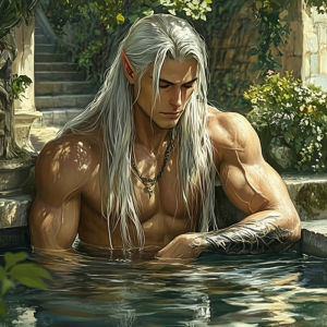 KAYOU | DIY Digital Painting Paint By Numbers Silver Hair Elf Male Handpainted Painting Art Picture Artcraft on Canvas Unique Gift