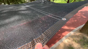 ตาข่ายบังแดด ทอ8เข็ม ตาข่ายกรองแสง สีดำ ผ้าใบกันฝน ม่านบังแดด ฉนวนกันความร้อนที่ดี น้ําหนักเบาและความทนทานตาข่าย