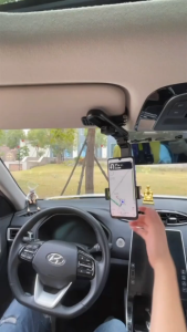360° Rotating Car Sun Visor Cell Phone Holder Rearview Mirror Phone Holder For Car SunroofRear Seat