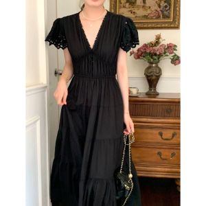 YS 58400 DORALIS TIERED MIDI DRESS IMPORT FASHION WANITA GAUN POLOS LENGAN PENDEK