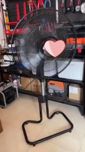 oxyfreshmall พัดลมตั้งพื้น ขนาด18 นิ้ว ปรับระดับ 3 ระดับ พัดลมตั้งพื้นขาเหล็ก ฐานใหญ่มั่นคง แรงลมทั่วถึง ใช้งานได้ทั้งบ้านและสำนักงาน