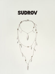 Gentle Shape Feather Long Necklace