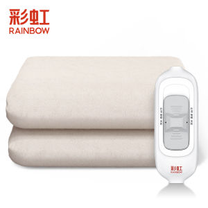 Rainbow Electric Blanket Single Person Student Dormitory Bed Double Control Temperature Adjustment Power off Protection Thick Electric Quilt