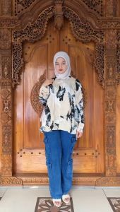 Kemeja Rayon Jumbo Oversize LD 120 Motif Terbaru / Kemeja Wanita Clopro / KEMEJA OVERSIZE 2024