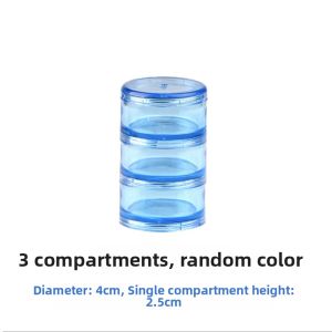 Portable Mini Travel Medicine Box Sealed Storage Powder Bottle Dose Dividers Compact Drug Organizer On-The-Go Health Care