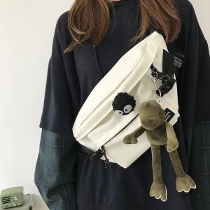 Briquette Included Korean fashion cross bag for street skateboard students and full bag riding