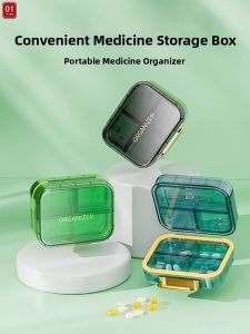 Pill Reminder Portable Organizer and Cutter Mini 1 Day
