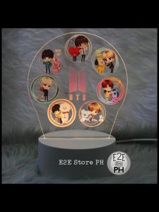 BTS Tiny Tan and BT21 Jung Kook V Jimin Jin Suga RM J-Hope BTS Merchandise Kpop Lamp Birthday Gift Presents