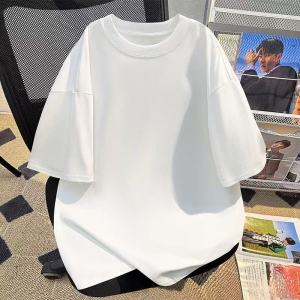 Creative Letter Print T-Shirt Mens Summer Oversize Loose Top Cotton Short Sleeve Cheese Yellow High Street Style Casual Tee