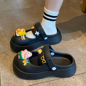 Mary Janes Summer New Outdoor Wear Beach Sensation Sandal Bag Head Shoes Womens Anti-Slip Slip-On EVA Comfortable Footwear