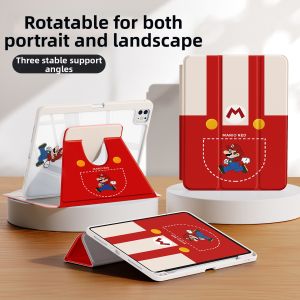 YOUSIDUN | Red Foldable & Rotatable iPad Case