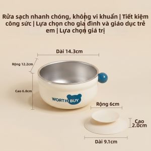 WODEBAIHUI | Bát Ăn Dặm Chống Lật Cho Bé