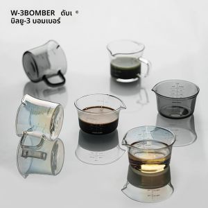 MHW-3BOMBER 120ML ถ้วยวัด SINGLE & Double Spout แก้ว Espresso วัดถ้วยขนาด Barista เครื่องมืออุปกรณ์เสริมกาแฟ