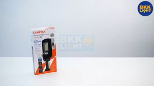 Lamptan โคมไฟถนน 50w Solar พลังงานแสงอาทิตย์ รุ่น Mini พร้อมเซ็นเซอร์ความสว่าง ความเคลื่อนไหว ประกัน 1 ปี IP65 ใช้ภายนอก