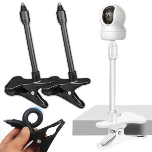 ที่หนีบขาตั้งโทรศัพท์และ Apple Watch ยึดเว็บแคมแบบเจาะได้ยาว41ซม. สำหรับ1/4สกรูไฟสำหรับกล้องสำหรับการสตรีมสดสำหรับหน้าจอเดสก์ท็อป