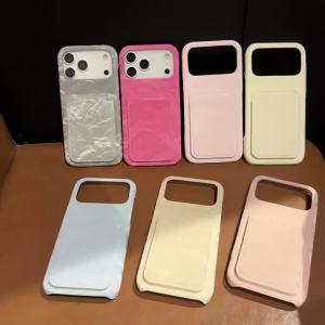 Luxury Velvet Fabric Slot Card Wallet Case For iPhone 11 12 13 14 15 16 Plus 17 Pro Max Air Matte Shockproof Hard Bumper Cover