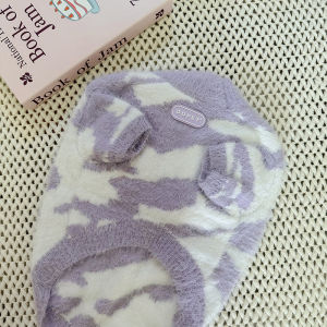 Thickened Winter Sweater for Dogs Soft And Warm Mink Velvet Clothes West Highland Terrier Small Dogs Casual Style Pet Clothes