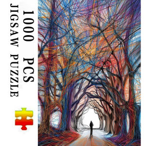 Jigsaw Puzzle for Adults 500/1000/1200/2000PCS Abstract Tree Line Artwork Mindful Game Stress Relief Decor Gift