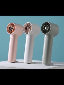 YIOMIO Mini Fan Portable Handheld Rechargeable Electric Fan 3 Speeds Bladeless Turbo Ultra-quiet Desk Cooling Fan Suitable For Summer Outdoor Students