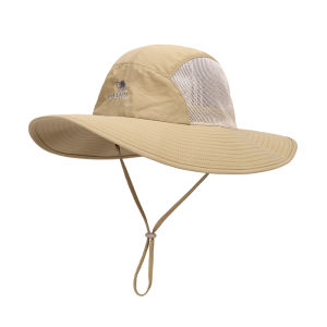 Camel Crown Outdoor Sunscreen Fisherman Hat Breathable Big Brim Cover Face Sunshade Cowboy Hat