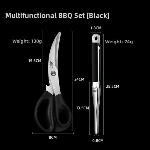 AKL | Multipurpose Stainless Steel Meat Scissors