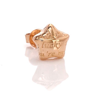 Chow Sang Sang 周生生 Love Decode 18K Rose Gold You are my lucky star Single Earring 91932E [Sold Single Not Pair]