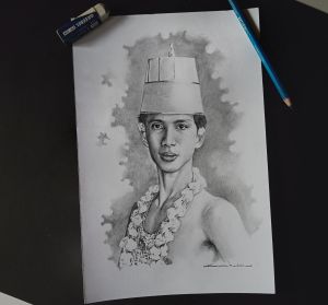 PROMO JASA LUKIS WAJAH SKETSA WAJAH GAMBAR WAJAH HITAM PUTIH UKURAN A2