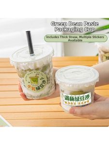 Disposable Coffee and Milk Tea Cups with Lids