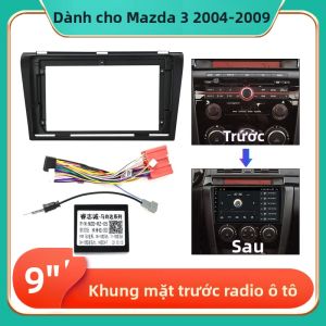 Bộ Khung Bảng Điều Khiển Đa Phương Tiện Mazda 3 Car Radio Stereo Fascia 2004-2009 Với Dây Nguồn Và Cáp Canbus