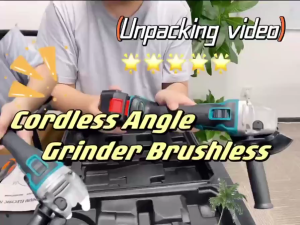 Brushless Cordless Angle Grinder 10000RPM Heavy Duty Metal Stone Wood Plastic Cutting Polishing MultiMaterial With Battery Lightweight Safety Guard