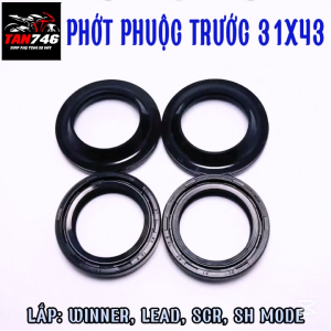 Phớt giảm sóc Phốt phuộc trước N-O-K 31x43 Indo Lắp cho Winner Lead Scr Sh Mode Su WY125 và một số dòng xe khác NoK