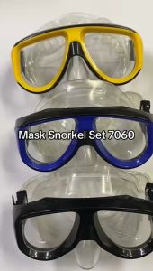 Kacamata Diving Mask Snorkel Set 7060 Tempered Glass