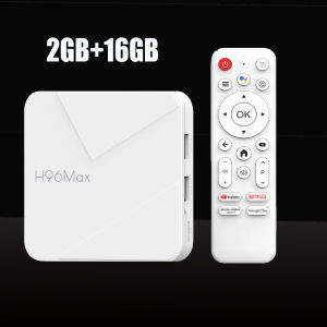 H96 Android 14 TV BOX RK3518 4K 2.4G 5G Wifi BT 100M Lan 16GB