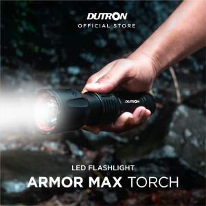 Senter Tangan Dutron Led Alumunium Flashlight Armor Max Torch Anti Air DT-FJ-9570
