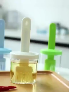 Botol Minyak Kecap Saos Dengan Kuas Silikon Oil Bottle