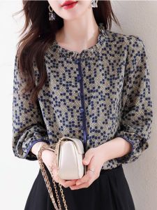 Elegant Loose Long Sleeve Chiffon Shirt