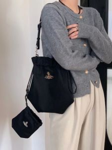 Red Plaid Canvas Saturn Handbag Fashionable Tote Bag Underarm Crossbody Bag for Youth Casual Style Single Shoulder Bag