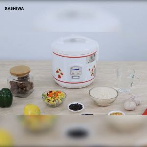 KASHIWA รุ่น RC-110 หม้อหุงข้าว หม้อหุงข้าวไฟฟ้า หม้อ 1ลิตร อุ่นทิพย์ ทำความสะอาดง่าย สุกไว รับประกันศูนย์ 1 ปี