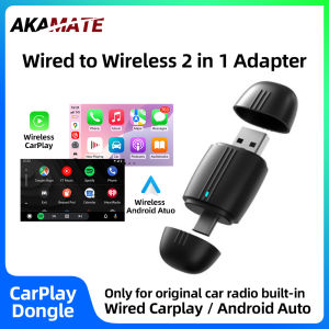 2in1 Wireless CarPlay Dongle for Original Car With Wired to Wireless CarPlay Android Auto Dual Interface Bluetooth WIFI Adapter