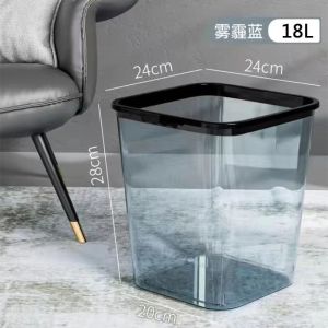 Thùng Rác Trong Suốt HanSwino Cỡ Lớn Cho Phòng Khách Và Văn Phòng Thùng Rác Nhà Bếp Bằng Nhựa HanSwino Trung Quốc Đại Lục